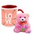 AllUPrints Love You Forever My Sweet Love Red Coffee Mug With Teddy - 11 oz
