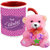 AllUPrints Wanna Be My Valentine Red Coffee Mug With Teddy - 11 oz