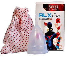 ALX Care Silicone reusable -15 yr soft menstrual cup size 1 clear