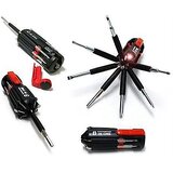 Kudos 8 In 1 Multi Screwdriver LED Torch Portable Screw Driver Tool Ki..
