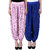 NumBrave Printed Viscose Light pink  Blue Harem Pants (Pack of 2)