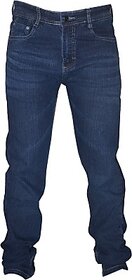 Men's Narrow Bottom Regular Fit Blue Jeans