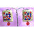 Pink and Red Stone Kundan Earring