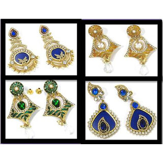 Combo Offer of Multi Colour Stone Earrings Combo Offer of Multi Colour Stone Earrings