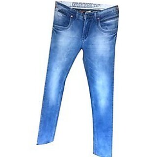 Men's Regular Fit Blue Jeans