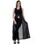 Raabta Black Maxi Dress With Front Slit