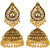 Goldnera Golden Jhumki Earrings-GEJuneER052
