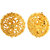 GoldNera South Indian Style Ethnic Ear Studs-GE281Gold