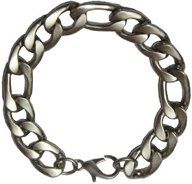 Men Style Gents 15 Mm Silver Stainless Steel Link Bracelet