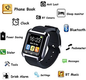 Smart Bluetooth Wrist Watch Phone BLK for IOS Android in Chennamukkapalle (AP)