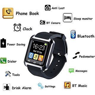 Smart Bluetooth Wrist Watch Phone BLK for IOS Android in Chennamukkapalle (AP)