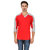 Aurelio Marco Stylish Millange Grey Red V Neck Men T Shirt