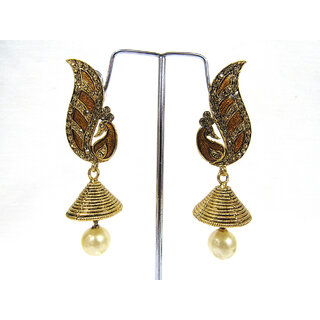                       Dancing Peacock Jhumka Earring                                              