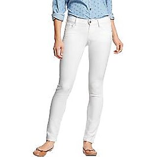                       Online Aceesories Skinny & Pencil Fit Women's White Jeans                                              