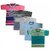 Shreeji Garments Multicolour Cotton Tees for Boys (Pack of 5)