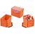Yellow Weaves Orange Storage Box - 35 Litre(WI716)
