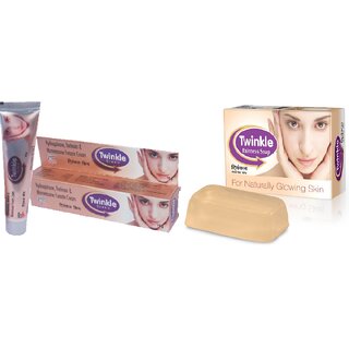                       Twinkle Cream for Fairness (set of 20 pcs.) + Twinkle Fairness Soap (set of 10 pcs.).                                              