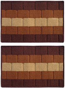STATUS IRIS DOOR MAT BROWN 15 X 23 2 PCS