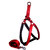 pet club51 High quality nylon with padding dog harness -1 inch Medium -RED blac