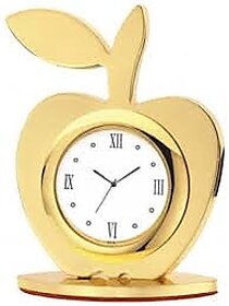 apple shape table clock