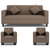Earthwood - Jakarta 5 Seater (3+1+1) Sofa Set in Grey Upholstery with Cushions