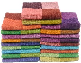 Rich Cotton Set of 20 Cotton Face Towel - Multi Color