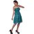 Uttam Green Plain A Line Dress