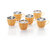 RK Super Lock  Seal Spesso Coffee Mug, 190 ml, Set of 6, Orange