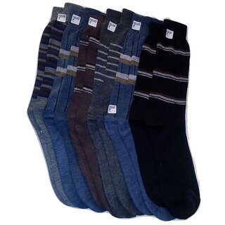 FABLOOK brand  bravo cotton socks pack of 12 pairs,multi colour socks
