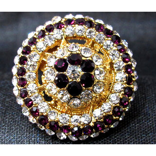                       Purple stone round ring                                              