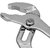 Water Pump Plier  Straight Jaw Groove Crimping Tool by Bizintown