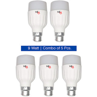 Combo of 9W LED Bulbs HP1 (Pack of 5)