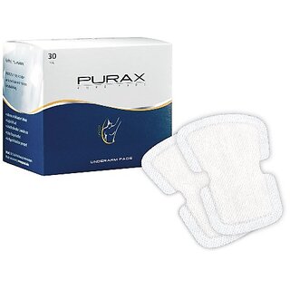 Purax Pure Pads Antiperspirant 30Pcs Adhesive Underarm Pads