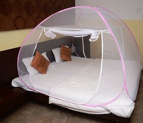 Mosquito Net Super King Size-Pink Color (With Cover Bag)