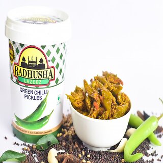 Badhusha Lazeez Pickles Green Chilli