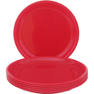 Incrizma - Round Dinner Plate Red -6 Pcs