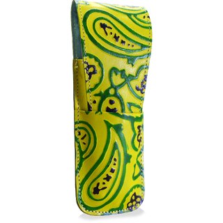 arpera Sofia Leather pen case green C11557-6