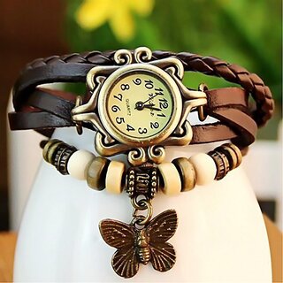                       Stylo Bracelet Watch for Her with Leather Strap                                              