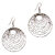 Sparkling Handcrafted Silver Wired Hoops Earring