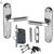 ATOM Excel Dotted Mortice Door Handle Set with Double Action Two Sided Lock