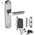 ATOM Excel Dotted Mortice Door Handle Set with Double Action Two Sided Lock