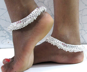 Silver Layer anklet