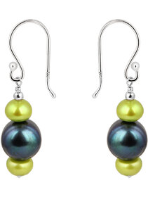 925 Silver Earrings by Pearlz Ocean Presents Color's of Fresh Water Pearls.