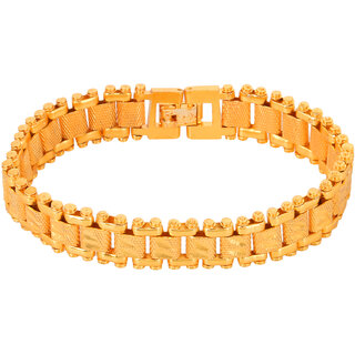 GoldNera Alloy Yellow Gold Bracelet for Men