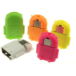 Snaptic Android Shaped Micro USB V8 OTG Connector Adapter
