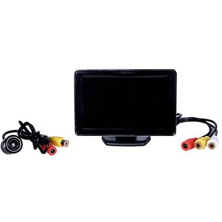 4.3 Inch Led Screen Rear View Dashboard Mount With Car Rear View Night Vision Camera For Ford Fiesta