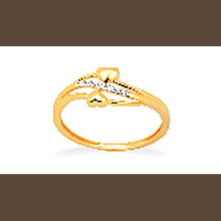 Gold And Diamond Ring Golden