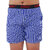 Zotic Men's Blue Checkered Boxer With Pocket Zip