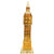 Gold Plated Crystal Big Ben Cclock Tower London 12.5cms