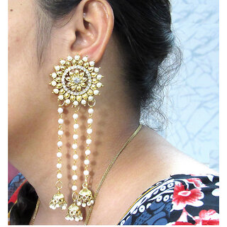                       Sunflower Kashmiri Jhumki Hanging Earring                                              